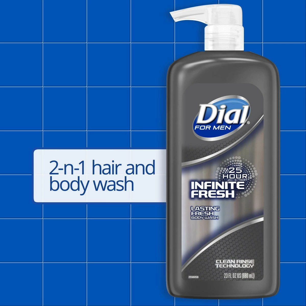 Dial® Dial Men Body Wash, Infinite Fresh, 69 Fl Oz, Pack Of 3-23 Fl Oz 4 Dial® Dial Men Body Wash, Infinite Fresh, 69 Fl Oz, Pack Of 3-23 Fl Oz - Image 2