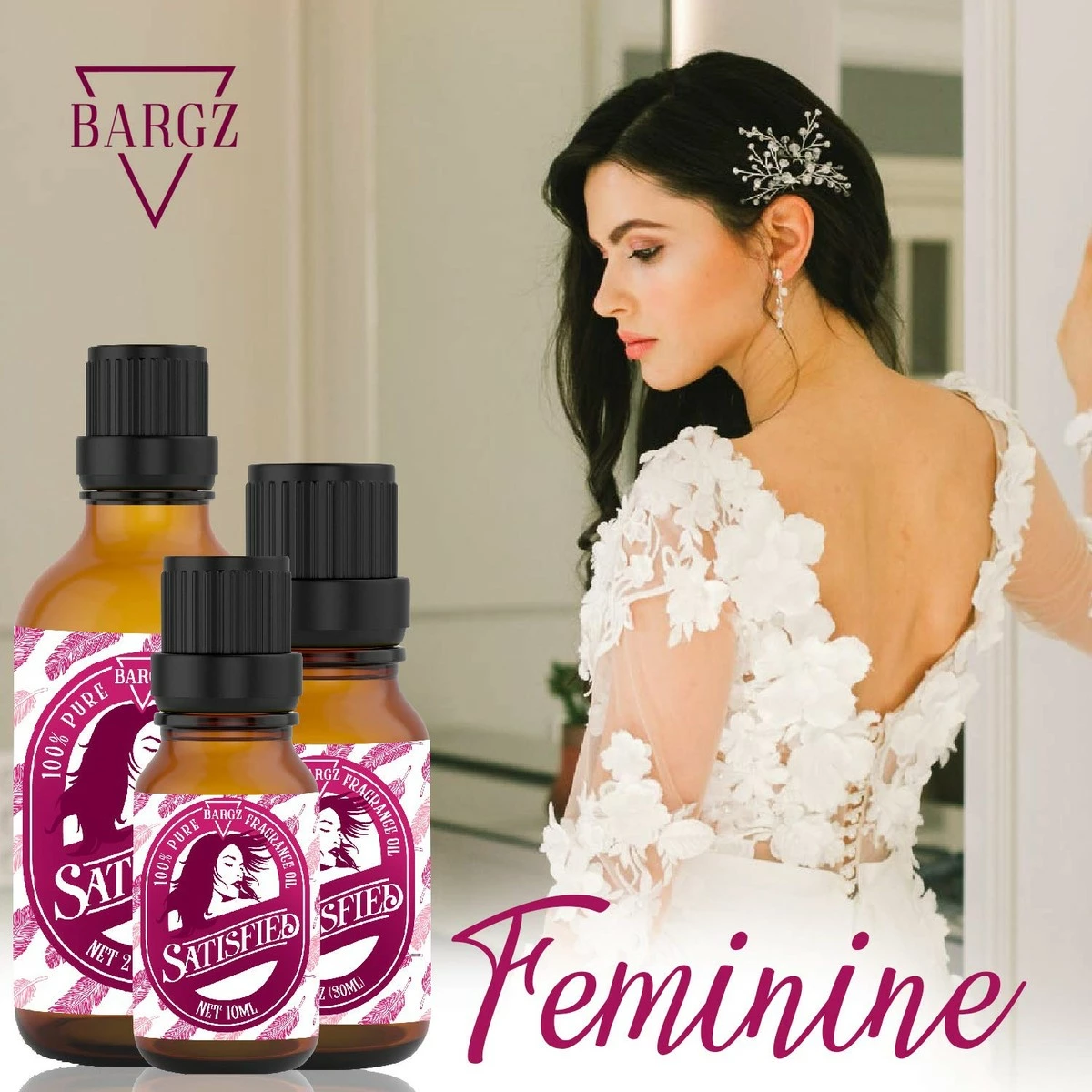 Bargz Satisfied Fragrance Oil For Women - Premium Grade Perfume Oil, Sweet Floral Scent Essential Oils In Glass Amber Bottle (FLAT CAP, 10 ML) 11 Bargz Satisfied Fragrance Oil For Women - Premium Grade Perfume Oil, Sweet Floral Scent Essential Oils In Glass Amber Bottle (FLAT CAP, 10 ML) - Image 9