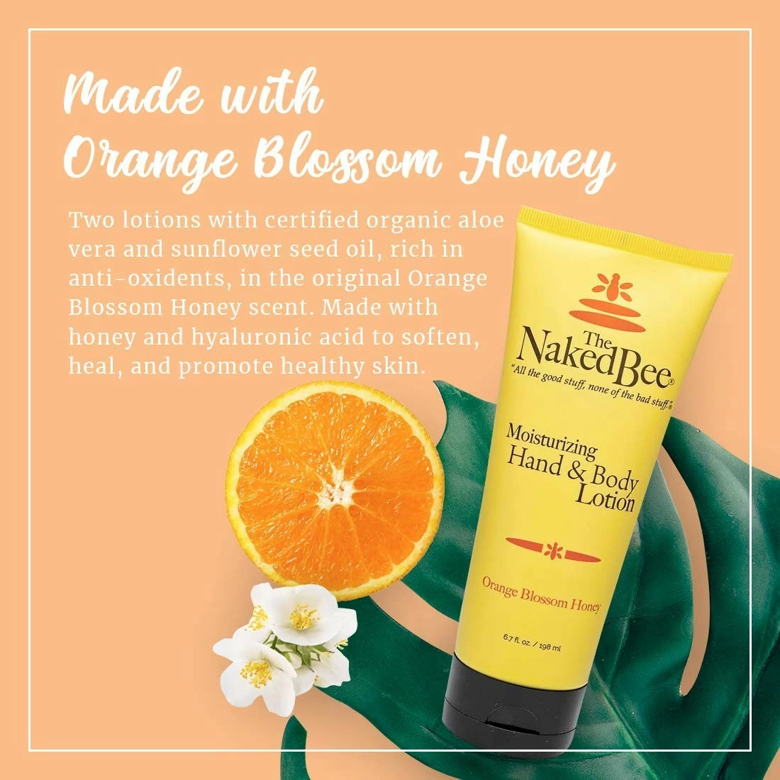 The Naked Bee Orange Blossom Honey Hand And Body Lotion, 6.7oz - 2 Pack 4 The Naked Bee Orange Blossom Honey Hand And Body Lotion, 6.7oz - 2 Pack - Image 2