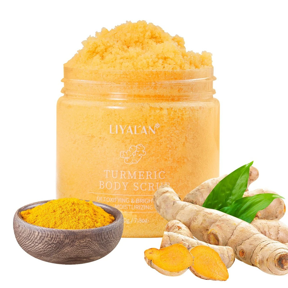 Boen Turmeric Body Scrub - Turmeric And Natural Salt Facial Body Scrubs For Soften Cutin, Reduce Dull And Body Care 3 Boen Turmeric Body Scrub - Turmeric And Natural Salt Facial Body Scrubs For Soften Cutin, Reduce Dull And Body Care