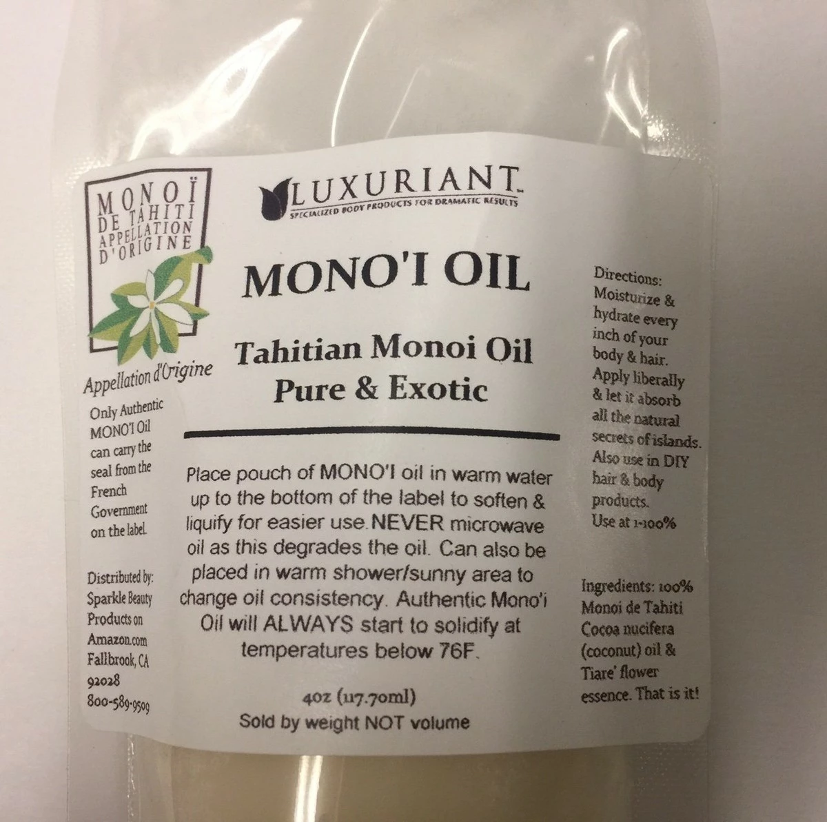 Luxuriant-Sparkle Beauty Products Store Monoi De Tahiti Oil-100% Natural-4 Oz 9 Luxuriant-Sparkle Beauty Products Store Monoi De Tahiti Oil-100% Natural-4 Oz - Image 7