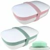 Kiasona 2Pack Travel Soap Holders, Soap Bar Box Dish Container Case, With Sponge Saver& Band, For Gym, Travel (Pink & Green) -Moisturizers Sales 78x7m71z5yt3xp4e4k4zseajfsmw