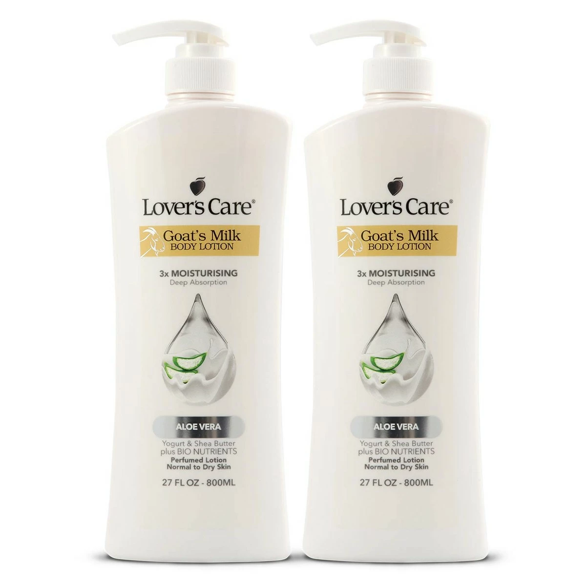 Lover's Care Store Lover's Care Goat Milk Body Lotion For Dry Skin Aloe Vera 27.05oz (800ml) - Pack Of 2… 3 Lover's Care Store Lover's Care Goat Milk Body Lotion For Dry Skin Aloe Vera 27.05oz (800ml) - Pack Of 2…