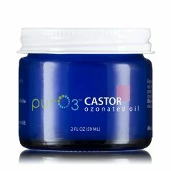 Pur O3 PurO3 Fully Ozonated Castor Oil - 2 Oz - Glass Jars