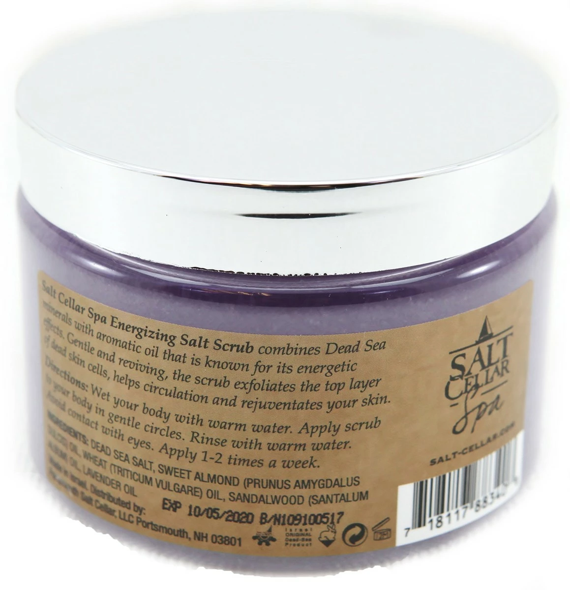 Salt Cellar Relaxing Salt Scrub Lavender 18 Oz (500g) With Dead Sea Minerals 4 Salt Cellar Relaxing Salt Scrub Lavender 18 Oz (500g) With Dead Sea Minerals - Image 2