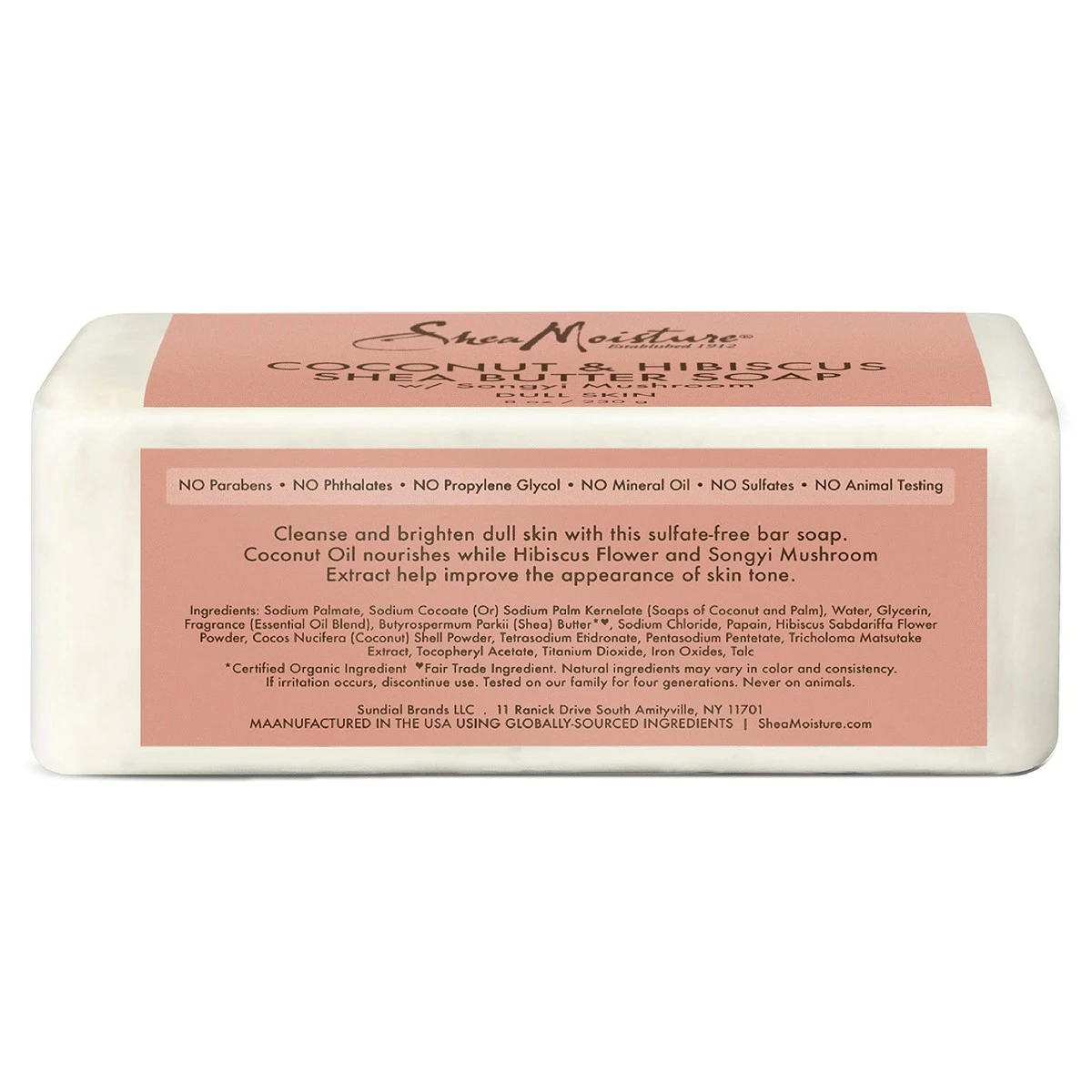 SheaMoisture Store Sheamoisture Bar Soap For Dull, Dry Skin Coconut And Hibiscus Sulfate Free Soap Bar 8 Oz 4 SheaMoisture Store Sheamoisture Bar Soap For Dull, Dry Skin Coconut And Hibiscus Sulfate Free Soap Bar 8 Oz - Image 2