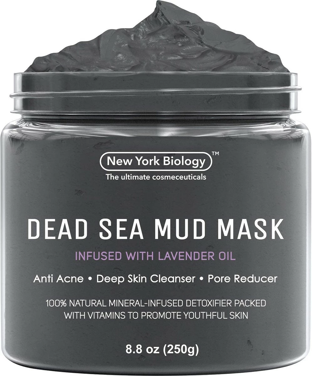 NEW YORK BIOLOGY THE ULTIMATE COSMECEUTICALS New York Biology Dead Sea Mud Mask For Face And Body Infused With Lavender - Spa Quality Pore Reducer For Acne, Blackheads And Oily Skin - Tightens Skin For A Healthier Complexion - 8.8 Oz 3 NEW YORK BIOLOGY THE ULTIMATE COSMECEUTICALS New York Biology Dead Sea Mud Mask For Face And Body Infused With Lavender - Spa Quality Pore Reducer For Acne, Blackheads And Oily Skin - Tightens Skin For A Healthier Complexion - 8.8 Oz