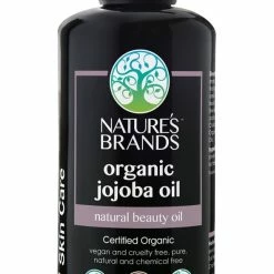Nature's Brands Organic Jojoba Carrier Oil By Herbal Choice Mari (6.8 Fl Oz Glass Bottle) - No Toxic Synthetic Chemicals