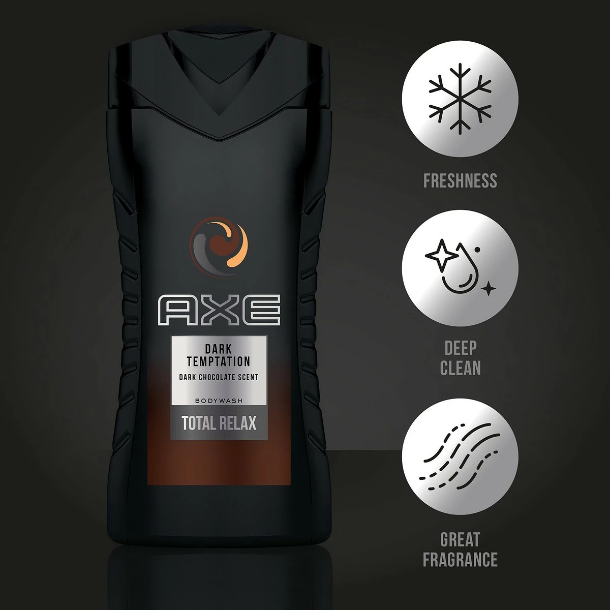 Axe Revitalizing Shower Gel , Dark Temptation 400ml 4 Axe Revitalizing Shower Gel , Dark Temptation 400ml - Image 2