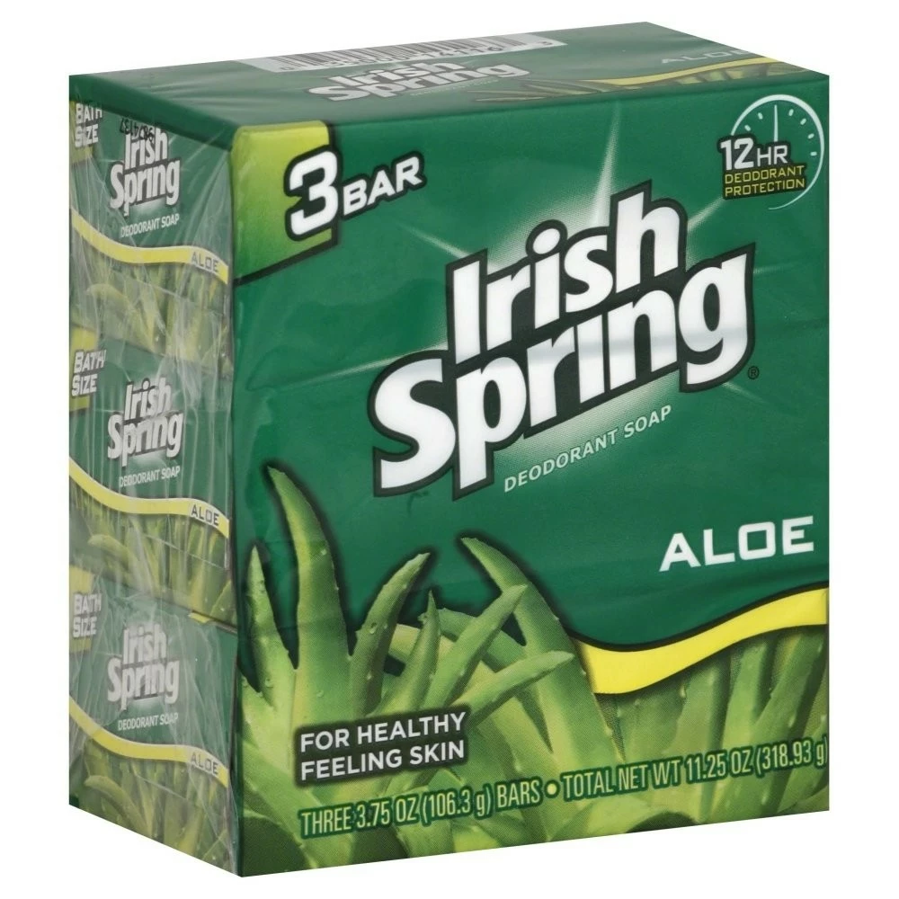 Irish Spring® Irish Spring Aloe Deodorant Bath Bar, 3.75 Oz, 3 Ct X 3 Packs (Total Of 9 Bars Of Soap) 3 Irish Spring® Irish Spring Aloe Deodorant Bath Bar, 3.75 Oz, 3 Ct X 3 Packs (Total Of 9 Bars Of Soap)