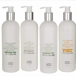 Kimpton Style Atelier Bloem Bath & Body Set With Mandarin & Citrus Body Wash, Kadota Fig Body Lotion, Oolong Tea Shampoo, And Geranium Conditioner - 16 Oz. Bottles