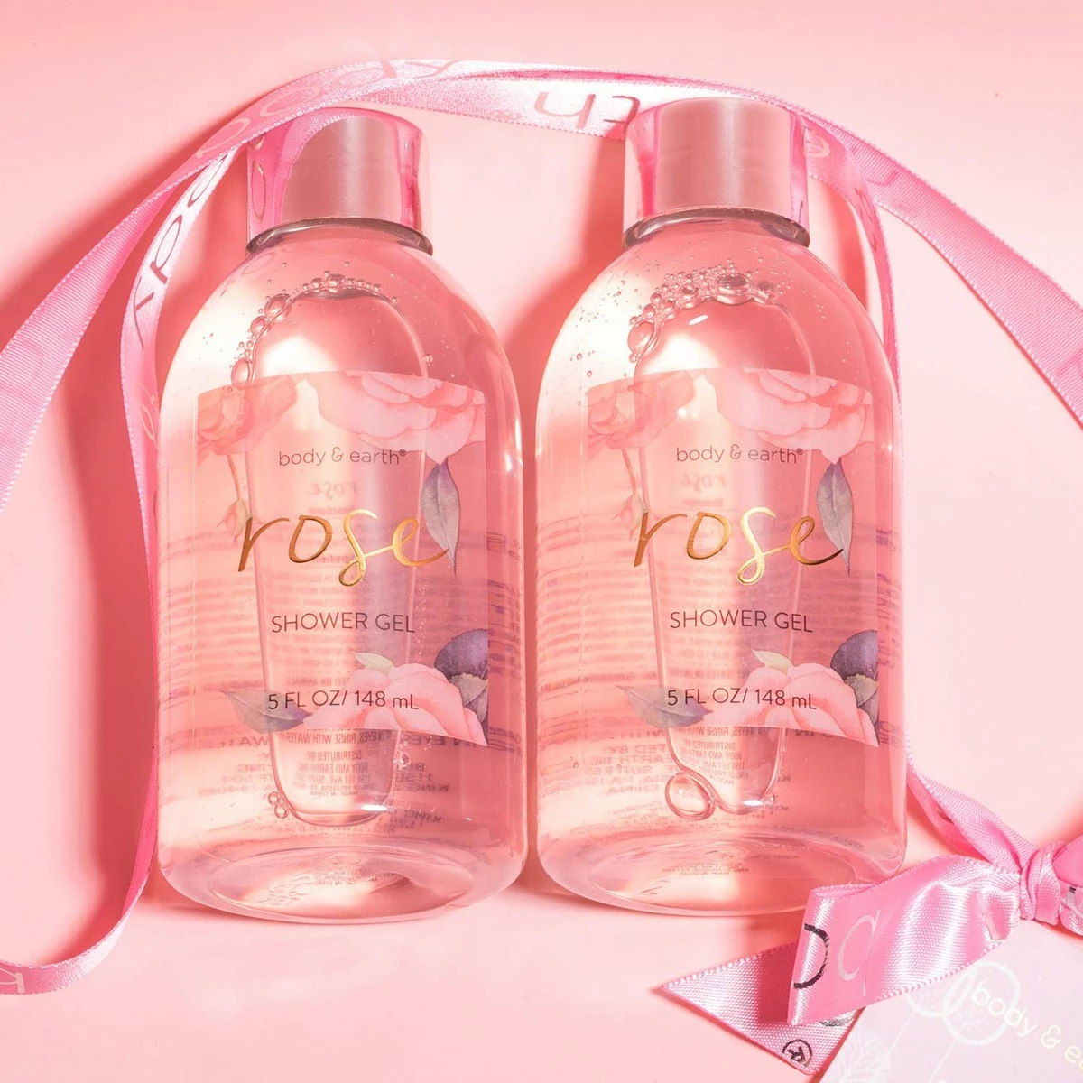 BODY & EARTH Bath Spa Gift Baskets For Women - Bath Sets For Women Gift Luxurious 5 Piece Rose Scented Spa Gift Set With Shower Gel, Body Butter, Hand Cream, Body Lotion,Valentines Gifts For Women 5 BODY & EARTH Bath Spa Gift Baskets For Women - Bath Sets For Women Gift Luxurious 5 Piece Rose Scented Spa Gift Set With Shower Gel, Body Butter, Hand Cream, Body Lotion,Valentines Gifts For Women - Image 3