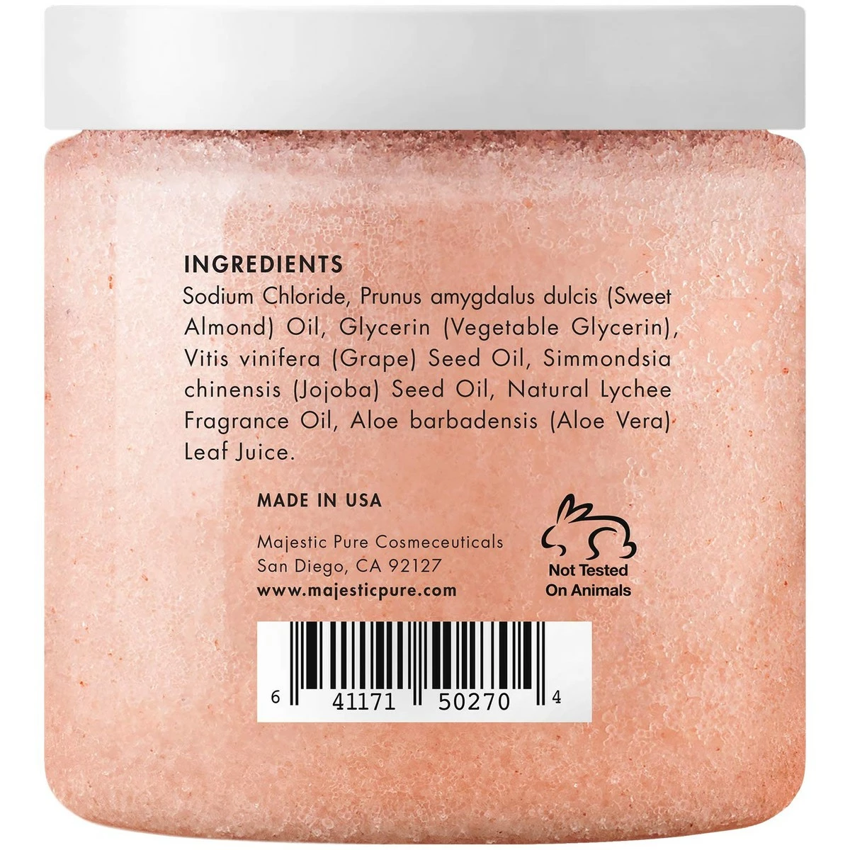 Majestic Pure Himalayan Salt Body Scrub With Lychee Oil, Exfoliating Salt Scrub To Exfoliate & Moisturize Skin, Deep Cleansing - 10 Oz (Pack Of 2) 7 Majestic Pure Himalayan Salt Body Scrub With Lychee Oil, Exfoliating Salt Scrub To Exfoliate & Moisturize Skin, Deep Cleansing - 10 Oz (Pack Of 2) - Image 5