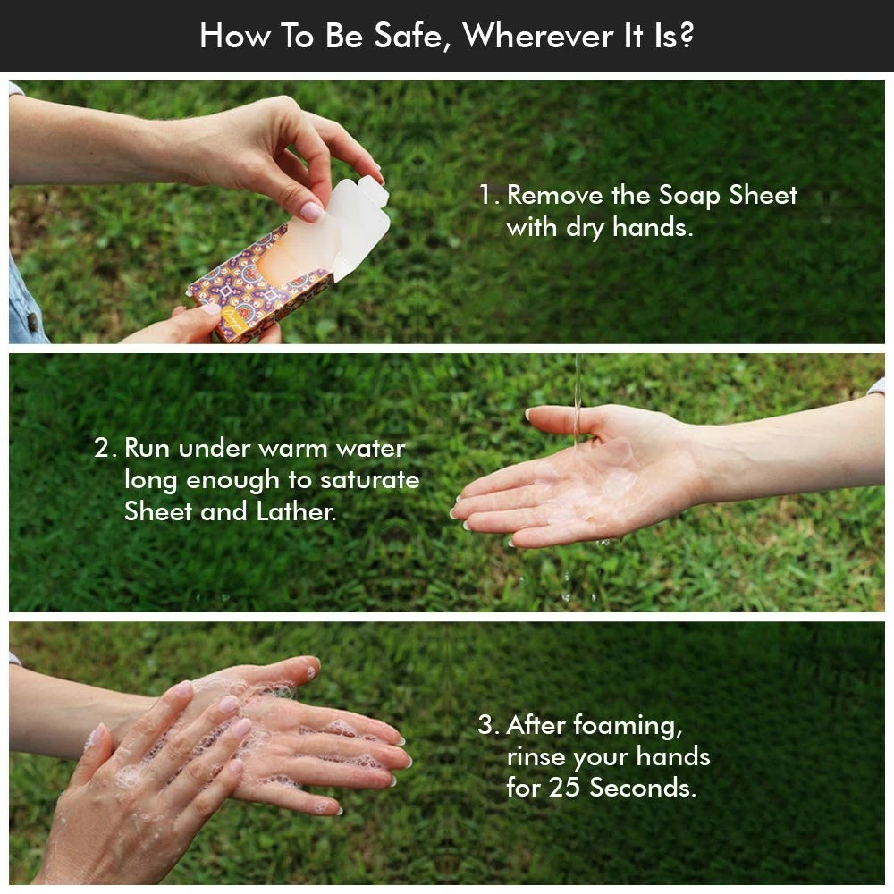 Jidue 300pcs Soap Sheets Gift Box Portable Foaming Disposable 4 Scented Paper Soap X75 Pack Hand Washing Cleaning Paper Soap Dissolvable Strips Dry Sheets Skin Friendly For Kids Adult Travel Camping Hiking 8 Jidue 300pcs Soap Sheets Gift Box Portable Foaming Disposable 4 Scented Paper Soap X75 Pack Hand Washing Cleaning Paper Soap Dissolvable Strips Dry Sheets Skin Friendly For Kids Adult Travel Camping Hiking - Image 6