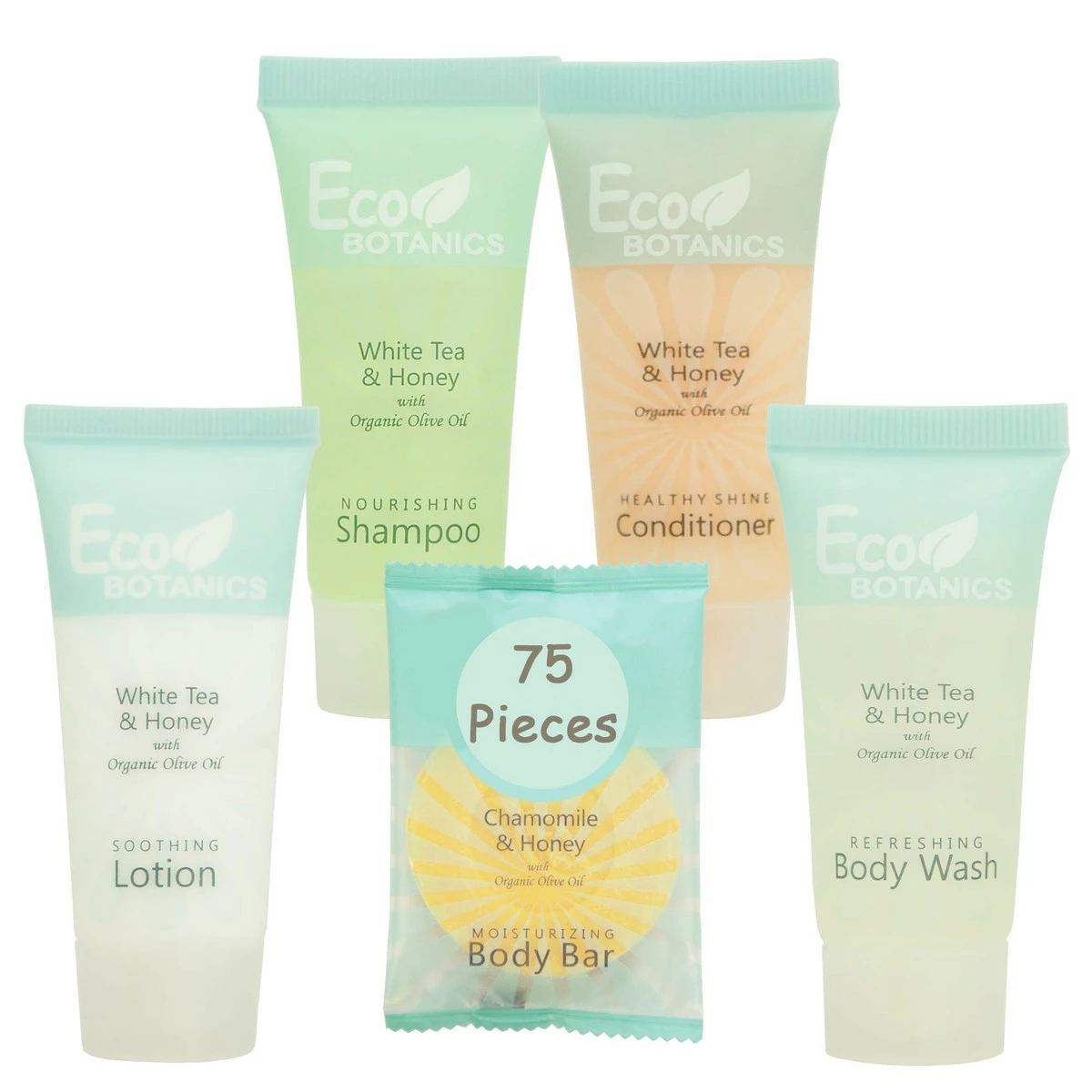 Terra Pure Eco Botanics Hotel Soaps And Toiletries Bulk Set | 1-Shoppe All-In-Kit Amenities For Hotels | 0.85oz Hotel Shampoo & Conditioner, Body Wash, Body Lotion & 0.89oz Bar Soap Travel Size | 75 Pieces 3 Terra Pure Eco Botanics Hotel Soaps And Toiletries Bulk Set | 1-Shoppe All-In-Kit Amenities For Hotels | 0.85oz Hotel Shampoo & Conditioner, Body Wash, Body Lotion & 0.89oz Bar Soap Travel Size | 75 Pieces