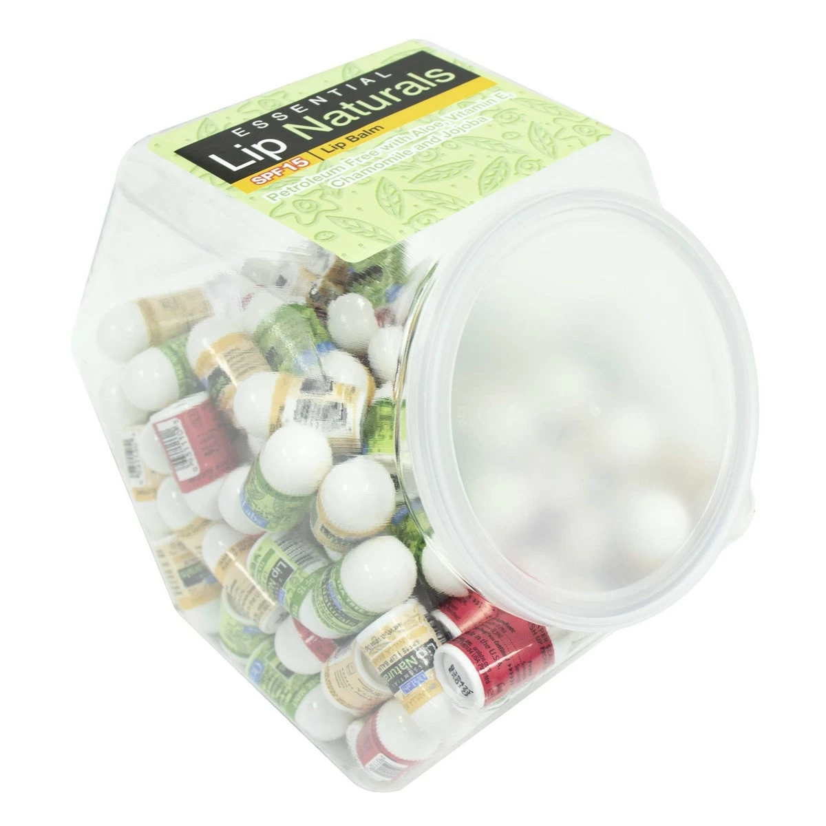 Lip Naturals | Assorted SPF 15 Mini Lip Balm With Fishbowl – Includes Tea Tree Mint, Vanilla Bean And Bing Cherry - 120 Count 8 Lip Naturals | Assorted SPF 15 Mini Lip Balm With Fishbowl – Includes Tea Tree Mint, Vanilla Bean And Bing Cherry - 120 Count - Image 6