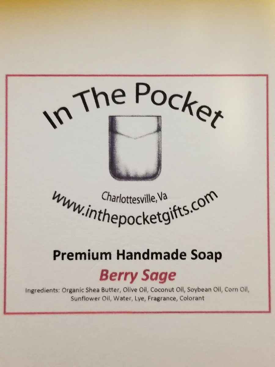 In The Pocket Handmade Soap Berry Sage 5oz Bar 4 In The Pocket Handmade Soap Berry Sage 5oz Bar - Image 2