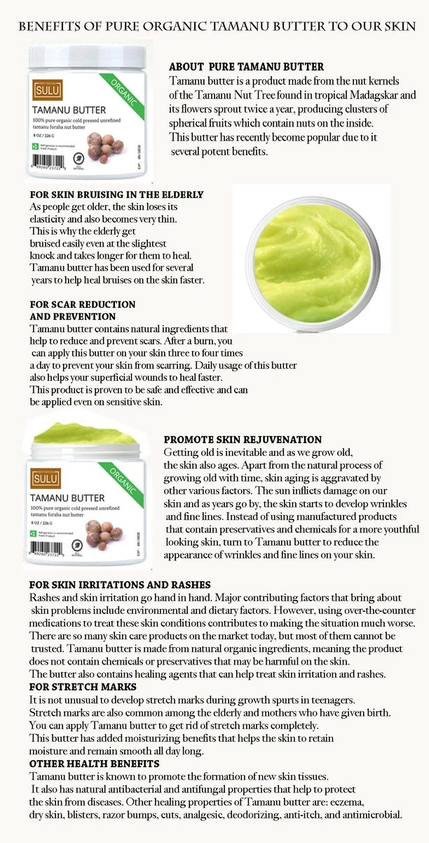 SULU Store 100% Pure Organic Natural Unrefined Tamanu Butter 3 LBS 5 SULU Store 100% Pure Organic Natural Unrefined Tamanu Butter 3 LBS - Image 3