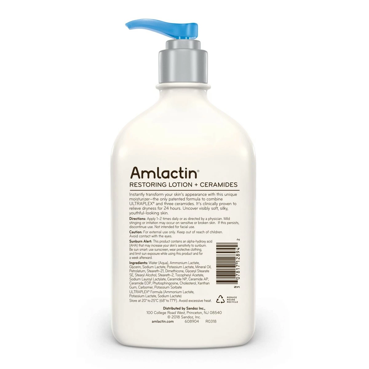 AmLactin Store AmLactin Rapid Relief Restoring Lotion + Ceramides, 14.1 Ounce With Pump, Paraben Free 4 AmLactin Store AmLactin Rapid Relief Restoring Lotion + Ceramides, 14.1 Ounce With Pump, Paraben Free - Image 2