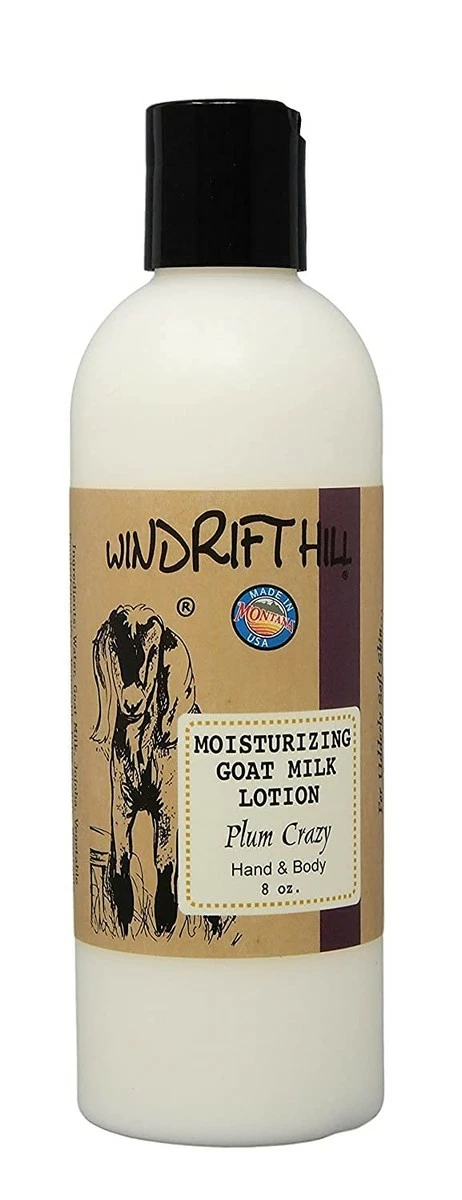 Plum Crazy Windrift Hill Moisturizing Goat Milk Hand & Body Lotion 8 Ounce Bottle 3 Plum Crazy Windrift Hill Moisturizing Goat Milk Hand & Body Lotion 8 Ounce Bottle