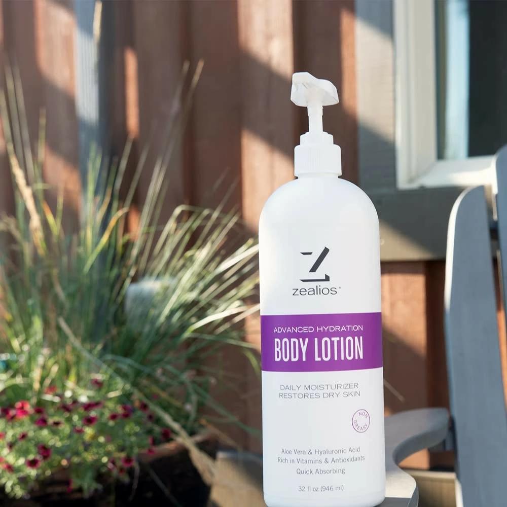 Zealios Swimmers Moisturizing Body Lotion Bottle With Pump | Deep Skin Hydration With Aloe Vera & Hyaluronic Acid | Enriched Vitamin & Antioxidant Chlorine | Non-greasy & Absorbs Quickly | 32 Oz 5 Zealios Swimmers Moisturizing Body Lotion Bottle With Pump | Deep Skin Hydration With Aloe Vera & Hyaluronic Acid | Enriched Vitamin & Antioxidant Chlorine | Non-greasy & Absorbs Quickly | 32 Oz - Image 3