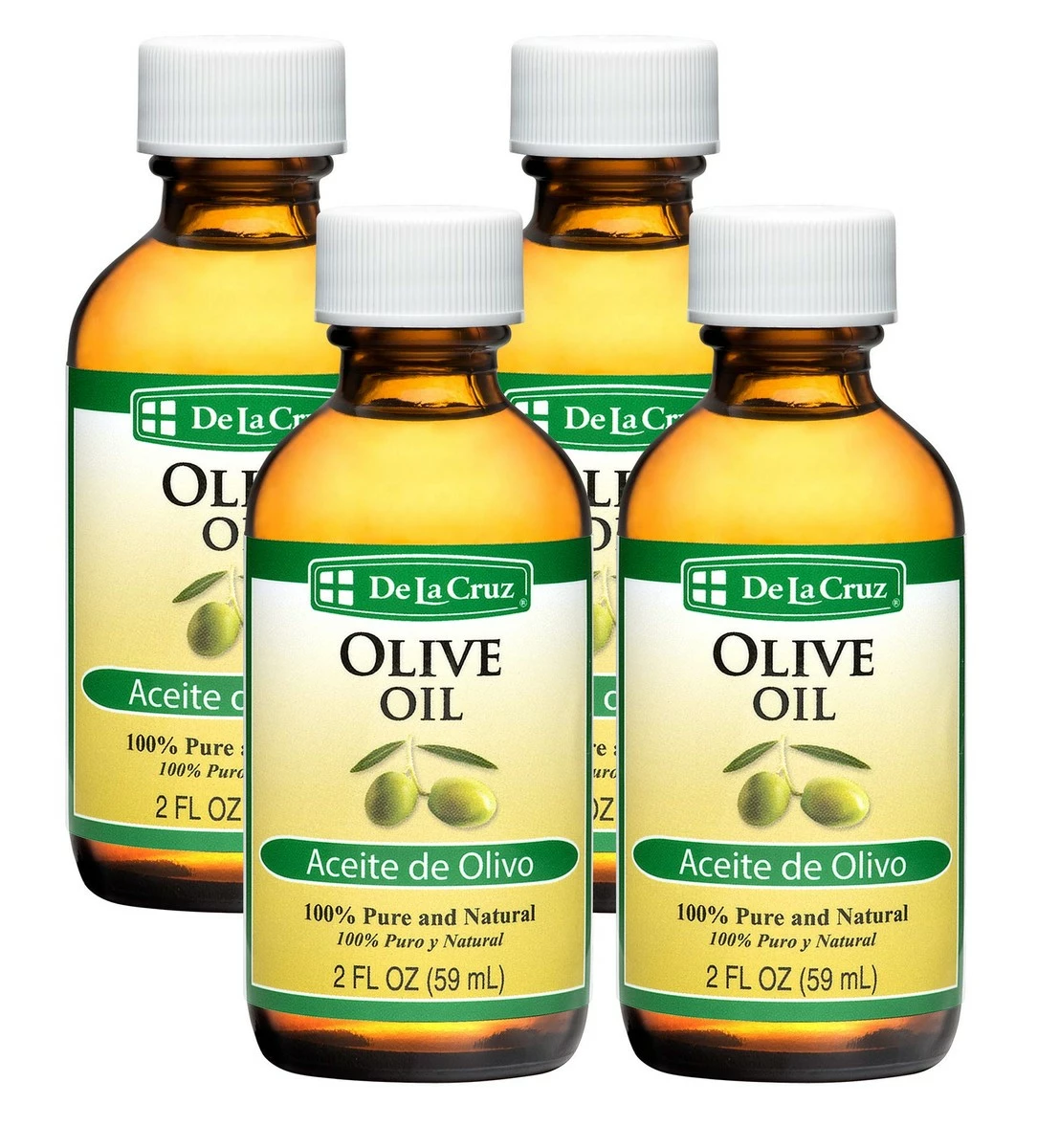 De La Cruz Store De La Cruz Pure Olive Oil, Non-GMO, Bottled In USA, 2 FL. OZ. (4 Bottles) 3 De La Cruz Store De La Cruz Pure Olive Oil, Non-GMO, Bottled In USA, 2 FL. OZ. (4 Bottles)