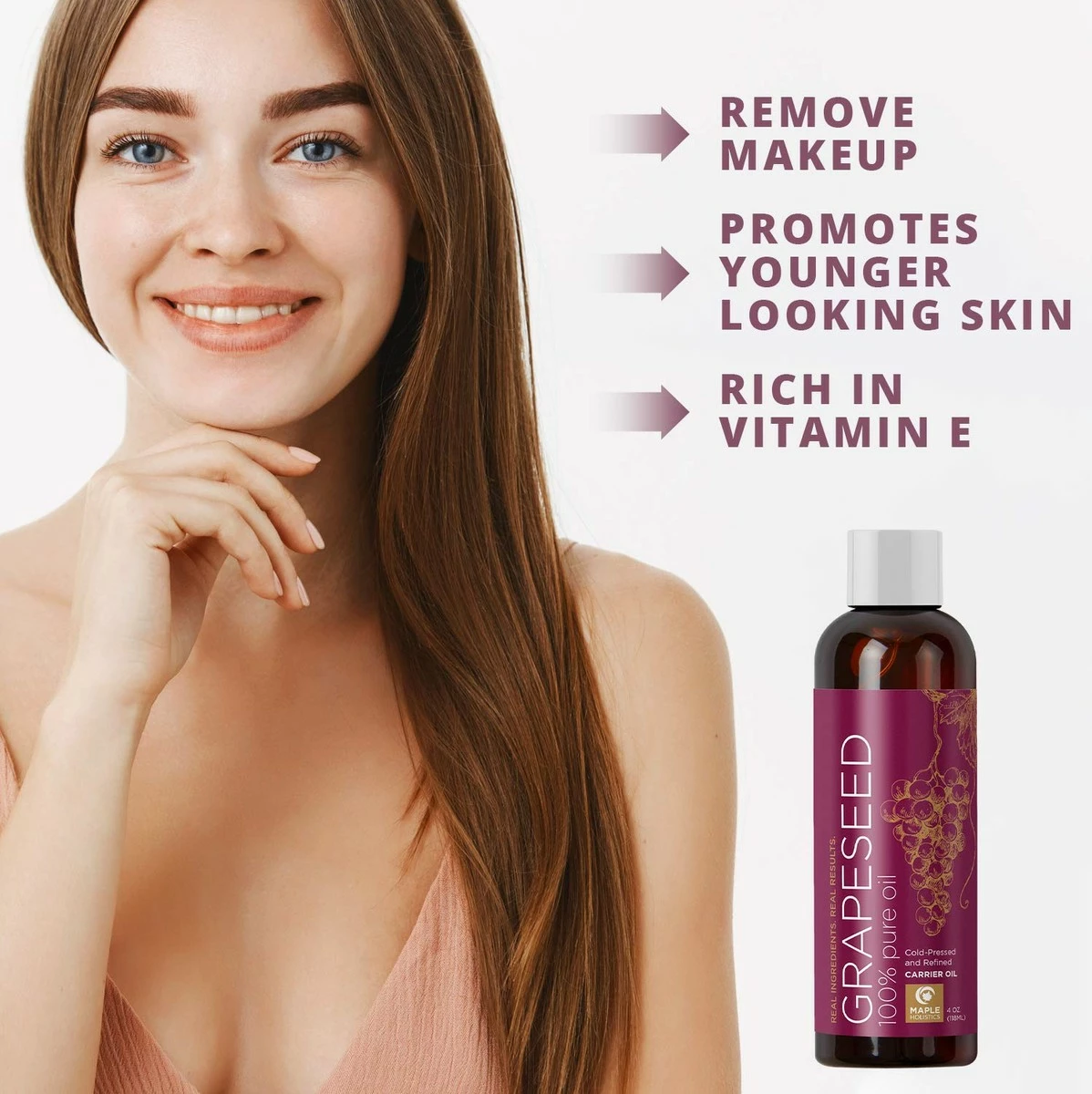 Maple Holistics Grapeseed Oil For Hair Skin And Nails - Pure Grapeseed Carrier Oil For Skin And Moisturizing Body Oil For Dry Skin - Grapeseed Oil For Skin Rich In Vitamin A E K And Omega 3 For Anti Aging Skin Care 8 Maple Holistics Grapeseed Oil For Hair Skin And Nails - Pure Grapeseed Carrier Oil For Skin And Moisturizing Body Oil For Dry Skin - Grapeseed Oil For Skin Rich In Vitamin A E K And Omega 3 For Anti Aging Skin Care - Image 6