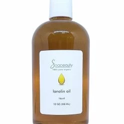 Soapeauty LANOLIN OIL Organic Cold Pressed Unrefined | 100% Natural Available In Bulk | Carrier For Essential Oils, Face, Skin, Hair Moisturizer, Soap Making | Sizes 4OZ To 7 LBS | (12 OZ)