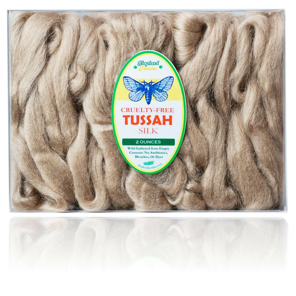 Shepherd Textiles Cruelty Free Tussah Silk For Soap Making (2 Oz.) Wild Gathered From Empty Cocoons (Combed Top/Sliver) 3 Shepherd Textiles Cruelty Free Tussah Silk For Soap Making (2 Oz.) Wild Gathered From Empty Cocoons (Combed Top/Sliver)