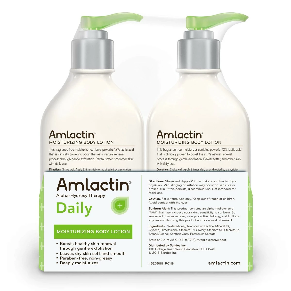AmLactin Store AmLactin Daily Moisturizing Body Lotion 7.9 Ounce (Pack Of 2) Bottles, Paraben Free 4 AmLactin Store AmLactin Daily Moisturizing Body Lotion 7.9 Ounce (Pack Of 2) Bottles, Paraben Free - Image 2