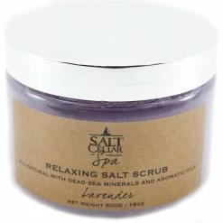 Salt Cellar Relaxing Salt Scrub Lavender 18 Oz (500g) With Dead Sea Minerals