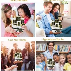 Lovery Bath Gift Basket Set For Women: Relaxing At Home Spa Kit Scented With French Vanilla - Includes Bath Bombs, Salts, Shower Gel, Body Butter Lotion, Spa Candle, Cosmetic Bag, Loofah & More -Moisturizers Sales 9uuu4d31cweiuyq2vogybxvzsf5g