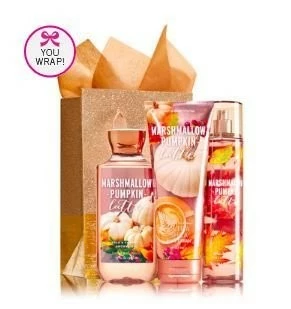 Bath & Body Works MARSHMALLOW PUMPKIN LATTE Fragrance Favorites Gift Kit ~ Shower Gel ~ Fragrance Mist & Body Cream 3 Bath & Body Works MARSHMALLOW PUMPKIN LATTE Fragrance Favorites Gift Kit ~ Shower Gel ~ Fragrance Mist & Body Cream