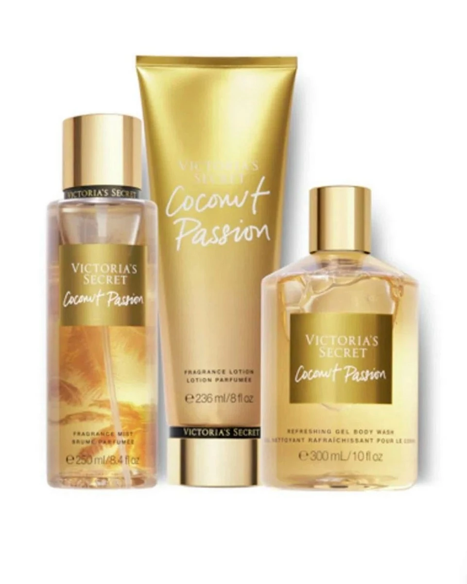 Victoria's Secret Coconut Passion 3 Piece Gift Set FRAGRANCE MIST - NOURISHING HAND & BODY LOTION - REFRESHING GEL BODY WASH (Coconut Passion) 4 Victoria's Secret Coconut Passion 3 Piece Gift Set FRAGRANCE MIST - NOURISHING HAND & BODY LOTION - REFRESHING GEL BODY WASH (Coconut Passion) - Image 2