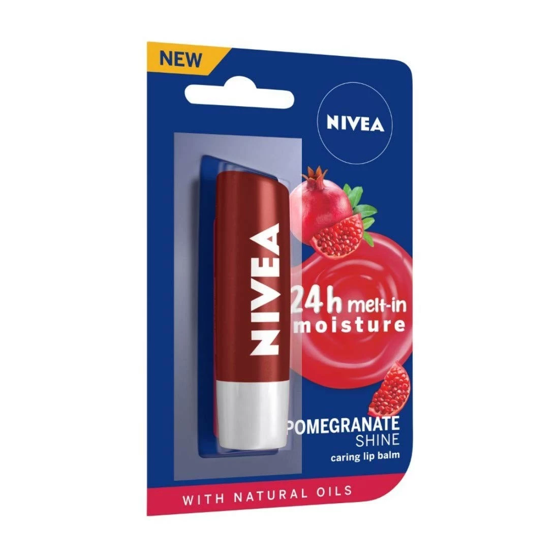 NIVEA Lip Balm, Pomegranate Shine, 4.8g 4 NIVEA Lip Balm, Pomegranate Shine, 4.8g - Image 2