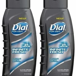 DialĀ® Dial For Men Body Wash - Infinite Fresh - 25 Hour - Net Wt. 16 FL OZ (473 ML) Per Bottle - Pack Of 2 Bottles