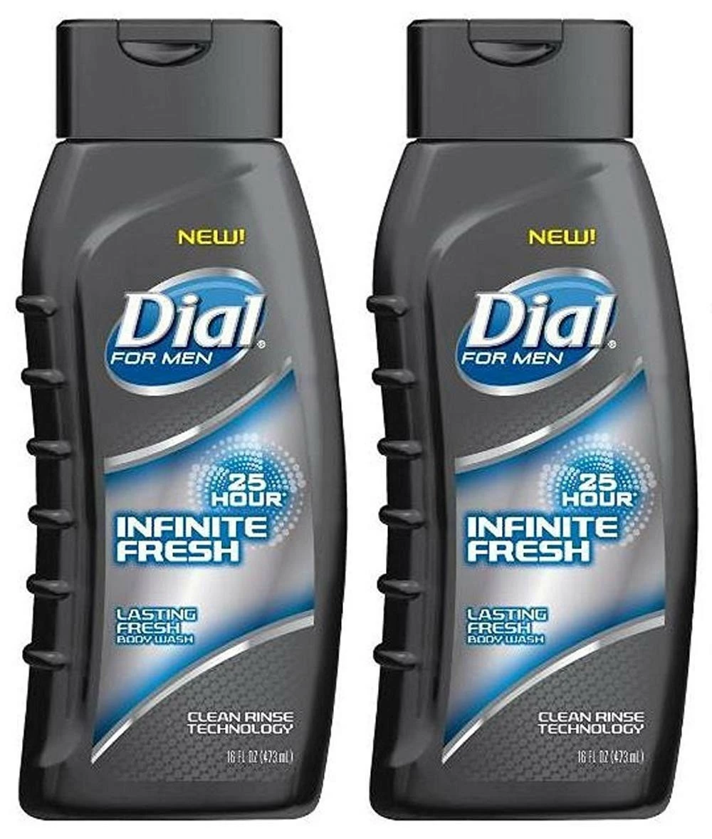 Dial® Dial For Men Body Wash - Infinite Fresh - 25 Hour - Net Wt. 16 FL OZ (473 ML) Per Bottle - Pack Of 2 Bottles 3 Dial® Dial For Men Body Wash - Infinite Fresh - 25 Hour - Net Wt. 16 FL OZ (473 ML) Per Bottle - Pack Of 2 Bottles