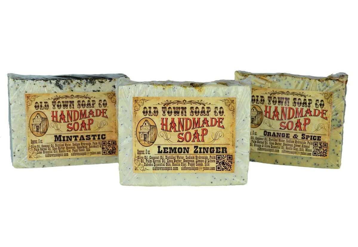 Old Town Soap Co. Old Town Soap Co Body Wash Set, Natural, Fresh Moisturizing Bars, Clay, Essential Oil , Bath And Body, Great Gift, For Dry Face And Skin, Gifts, Lemon Zinger, Orange And Spice, Mintastic. 10 Old Town Soap Co. Old Town Soap Co Body Wash Set, Natural, Fresh Moisturizing Bars, Clay, Essential Oil , Bath And Body, Great Gift, For Dry Face And Skin, Gifts, Lemon Zinger, Orange And Spice, Mintastic. - Image 8