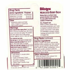 Blistex® Blistex Medicated Berry Balm SPF 15 0.15 Oz (Pack Of 7) -Moisturizers Sales av8zi5jedpaij6jyu2uzs50euapr