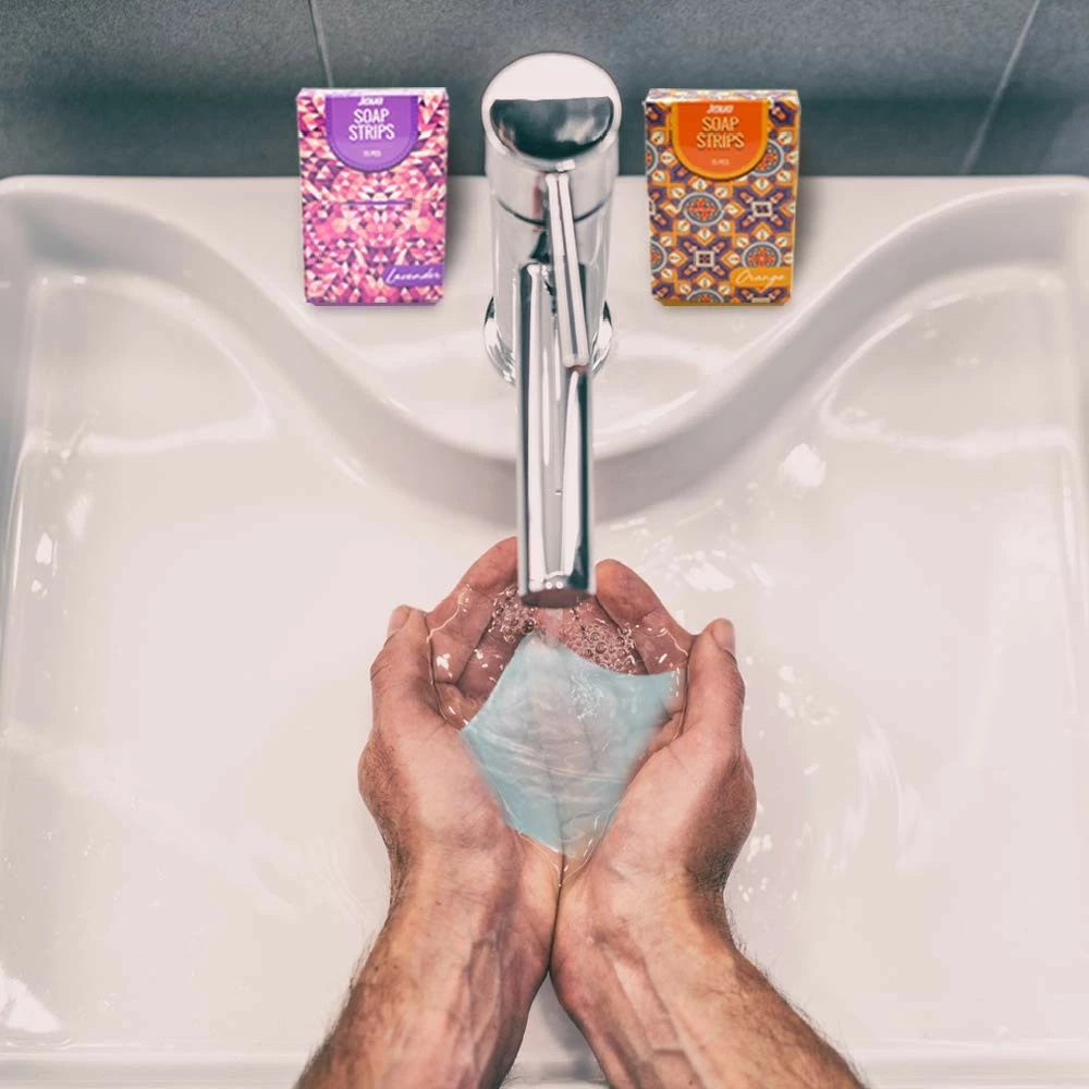 Jidue 300pcs Soap Sheets Gift Box Portable Foaming Disposable 4 Scented Paper Soap X75 Pack Hand Washing Cleaning Paper Soap Dissolvable Strips Dry Sheets Skin Friendly For Kids Adult Travel Camping Hiking 11 Jidue 300pcs Soap Sheets Gift Box Portable Foaming Disposable 4 Scented Paper Soap X75 Pack Hand Washing Cleaning Paper Soap Dissolvable Strips Dry Sheets Skin Friendly For Kids Adult Travel Camping Hiking - Image 9