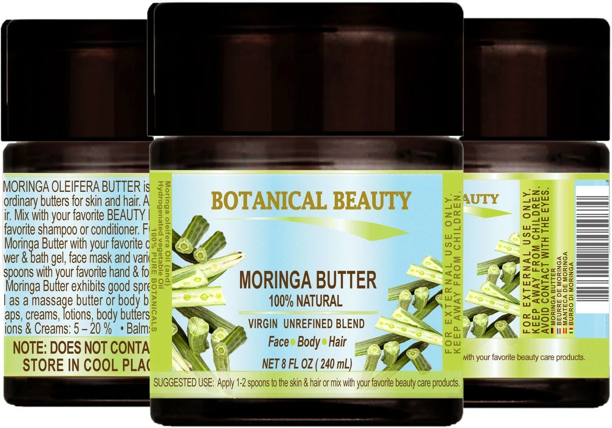 Botanical Beauty MORINGA OIL BUTTER Moringa Oleifera 100% Natural VIRGIN UNREFINED RAW 8 Fl.oz.- 240 Ml. For Skin, Hair And Nail Care. 5 Botanical Beauty MORINGA OIL BUTTER Moringa Oleifera 100% Natural VIRGIN UNREFINED RAW 8 Fl.oz.- 240 Ml. For Skin, Hair And Nail Care. - Image 3