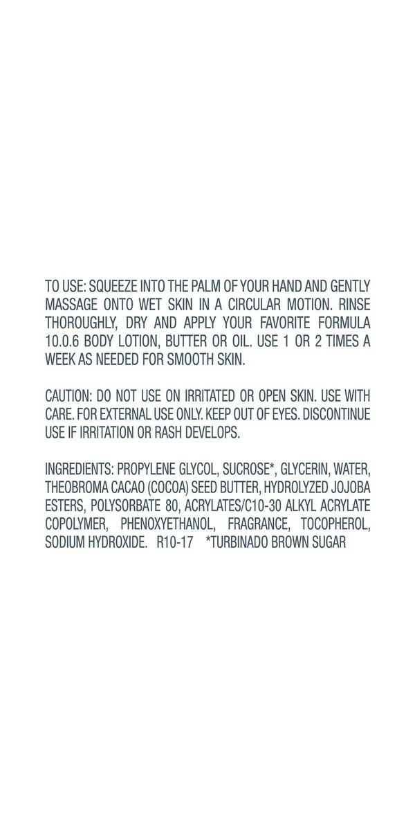 Formula 10.0.6 Sweet Buff Up Sugar Scrub (6.7 Fl. Oz.) Polishing Sugar Scrub That Rejuvenates And Softens - Vegan, Paraben-Free, Sulfate-Free, Dye-Free & Cruelty-Free 4 Formula 10.0.6 Sweet Buff Up Sugar Scrub (6.7 Fl. Oz.) Polishing Sugar Scrub That Rejuvenates And Softens - Vegan, Paraben-Free, Sulfate-Free, Dye-Free & Cruelty-Free - Image 2