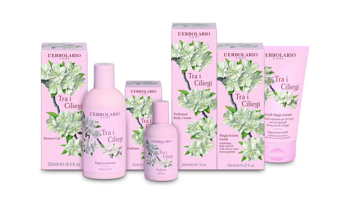 L'Erbolario Loti L'Erbolario MagicAction Scrub TRA I CILIEGI 150ml/5.07 Fl Oz Exfoliating Body Oil Gel 4 L'Erbolario Loti L'Erbolario MagicAction Scrub TRA I CILIEGI 150ml/5.07 Fl Oz Exfoliating Body Oil Gel - Image 2