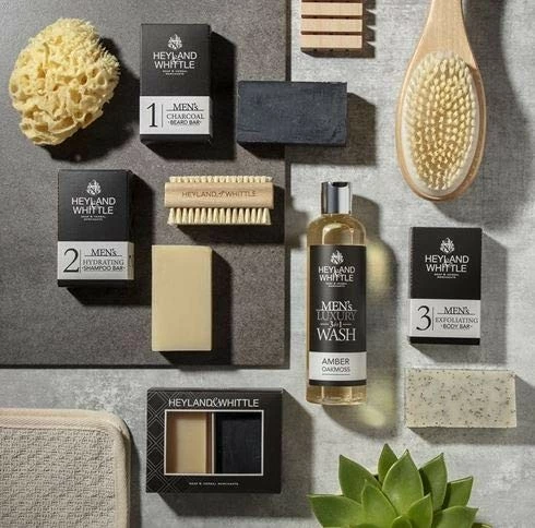 Heyland & Whittle Charcoal Beard Bar For Men 130g 5 Heyland & Whittle Charcoal Beard Bar For Men 130g - Image 3