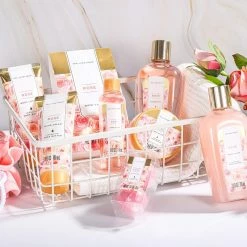 Bath Spa Gift Basket For Women - Spa Luxetique Spa Set For Women Gift, 10pcs Rose Spa Basket, Relaxing Spa Kit With Bath Salts, Body Lotion, Shower Gel, Women Gifts Baskets -Moisturizers Sales bf3r3yvyjk54zzhn23bmsx8l3tbt