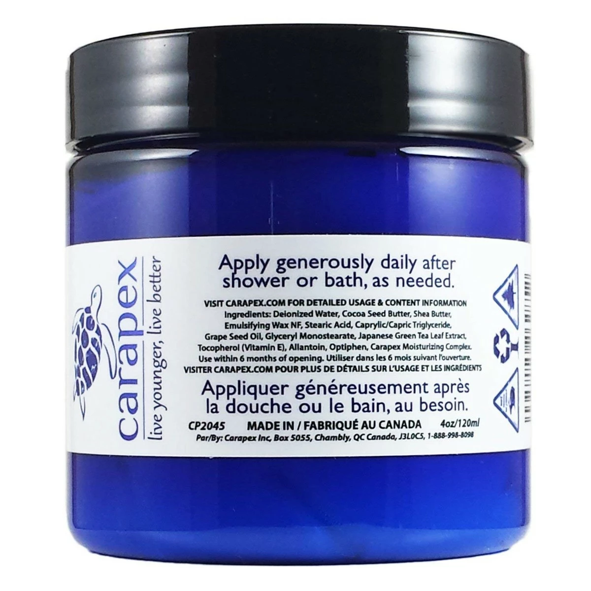 Carapex Store Carapex Men’s Tropical Body Butter For Dry, Cracked Skin Repair, Deep Moisturizing Relief Cream For Sensitive Skin With Shea Butter, Cocoa Butter, Green Tea, Vitamin E; Fragrance Free (3-Pack) 4 Carapex Store Carapex Men’s Tropical Body Butter For Dry, Cracked Skin Repair, Deep Moisturizing Relief Cream For Sensitive Skin With Shea Butter, Cocoa Butter, Green Tea, Vitamin E; Fragrance Free (3-Pack) - Image 2