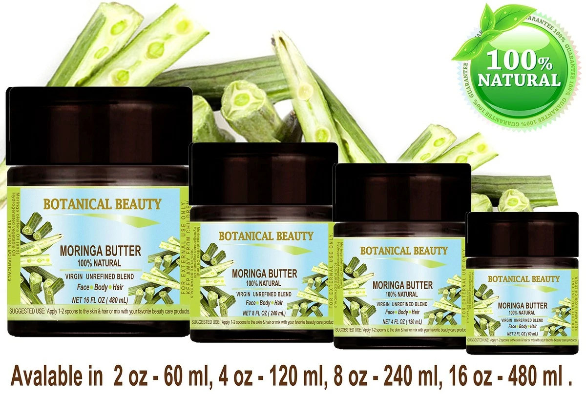 Botanical Beauty MORINGA OIL BUTTER Moringa Oleifera 100% Natural VIRGIN UNREFINED RAW 8 Fl.oz.- 240 Ml. For Skin, Hair And Nail Care. 6 Botanical Beauty MORINGA OIL BUTTER Moringa Oleifera 100% Natural VIRGIN UNREFINED RAW 8 Fl.oz.- 240 Ml. For Skin, Hair And Nail Care. - Image 4