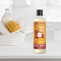 Mrs. Meyer's Clean Day Moisturizing Body Wash For Women And Men, Cruelty Free And Biodegradable Shower Gel Made With Essential Oils, Clementine Scent, 16 Oz