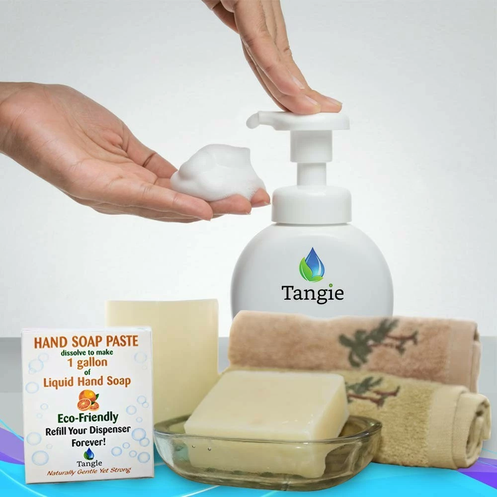Tangie LLC Tangie Refillable Liquid Hand Soap Bar Zero-Waste Vegan (Citrus) 7 Tangie LLC Tangie Refillable Liquid Hand Soap Bar Zero-Waste Vegan (Citrus) - Image 5