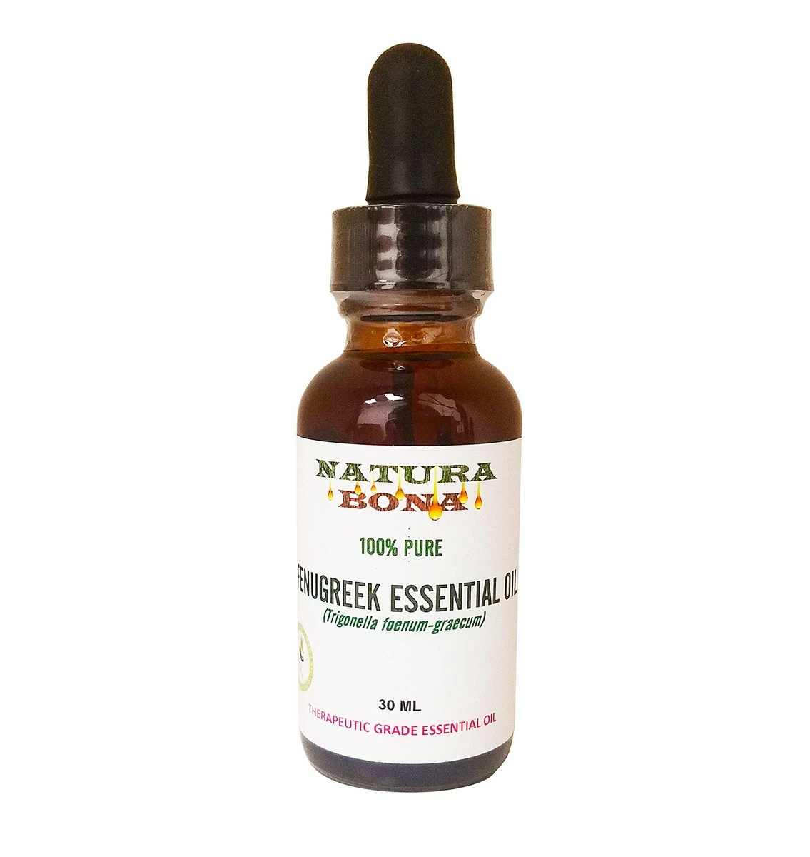 Natura Bona Fenugreek Seed Essential Oil Cold Pressed Therapeutic Grade 100% Pure & Natural For Aromatherapy, Topical Use, Wellness And More. (Amber Glass Dropper, 30ml) 3 Natura Bona Fenugreek Seed Essential Oil Cold Pressed Therapeutic Grade 100% Pure & Natural For Aromatherapy, Topical Use, Wellness And More. (Amber Glass Dropper, 30ml)